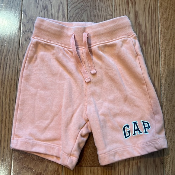 Baby Gap2T sweat shorts with draw string waist navy and orange - Picture 5 of 7